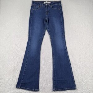 VTG Y2K Levis 519 Jeans Junior 3 29x33 Blue Low Flare‎ Leg Stretch Denim 90s